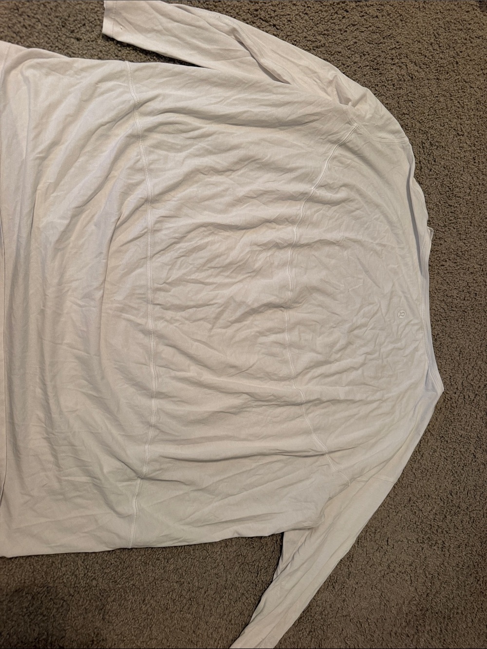 lululemon athletica Long Sleeve Tee in White - Picture 3 of 3